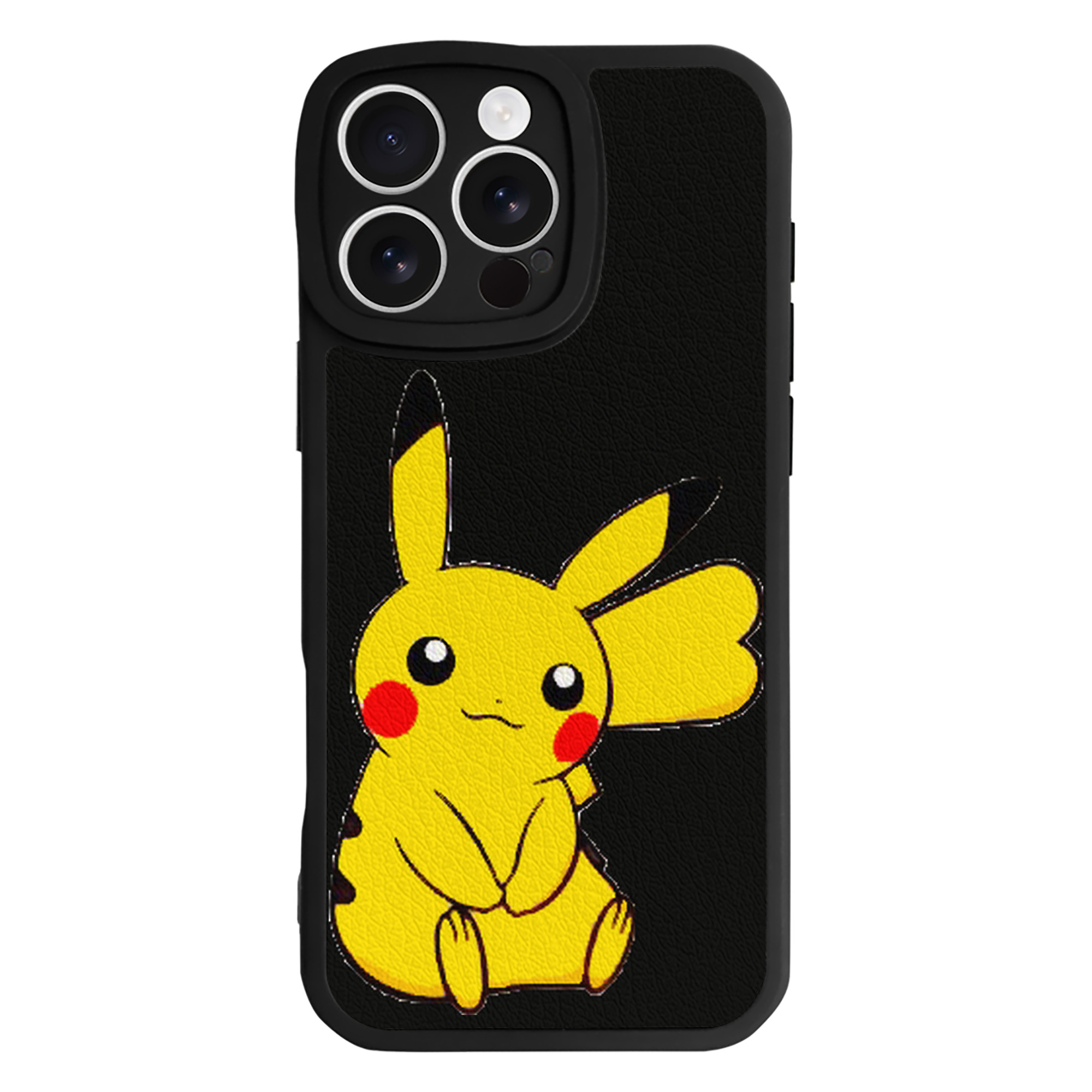 （画像用） ポケットモンスター Pokémon 【iPhone 16シリーズ対応】シリコンスマホケース（レザー調） 材質：シリコン